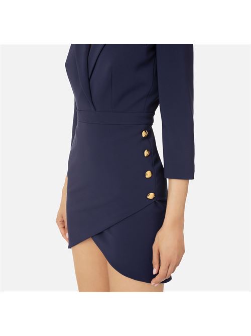 Mini dress with buttons on the side ELISABETTA FRANCHI | AB63146E2.B75